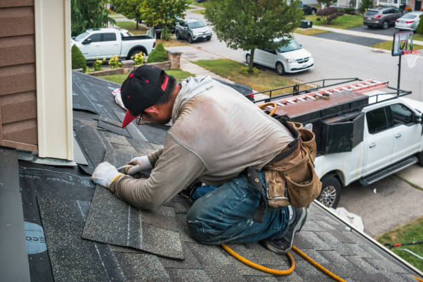 Professional Emergency Roof Repair technician working in Mount Freedom, NJ